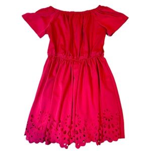 Women’s SHEIN Off the Shoulder Laser Cut Scallop Trim Dress Size Medium.